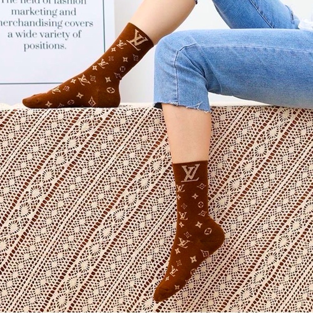 📌Luxury Monogram Socks📌 - Picture 4 of 14